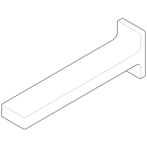 Dornbracht Auslauf Wand 220 mm 091196001-00 chrom
