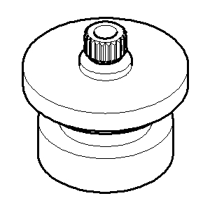Dornbracht mounting locking bush Yota chrome 091212009-00 091212009 D 30 x 27 mm chrome