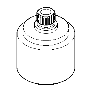 Dornbracht Aufnahme für TARA. GRIFF 091212041-33 schwarz matt