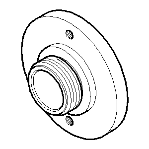 Dornbracht Rastbuchsenaufnahme 091212053-99 091212053 D.34,5 x 15 mm Dark Platinum m
