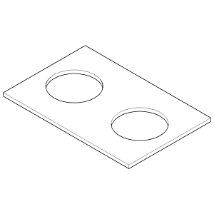 Dornbracht Dichtungsplatte xGate 09140311390 roh