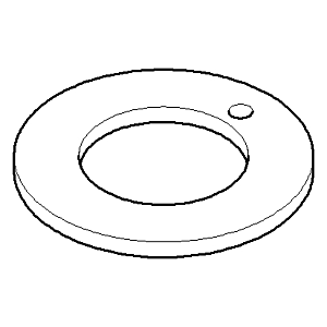 Joint Dornbracht avec alésage 09140504790 091405047 D 48 x 27,2 x 3 mm
