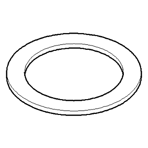 Dornbracht seal 45.0x33.0x1.8 fiber 09144000490 091440004 45.0 x 33.0 x 1.8 mm