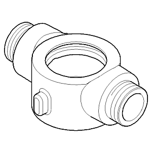 Dornbracht connector for tub stand 0917110432090 09171104320 80 x 33 x 55 mm