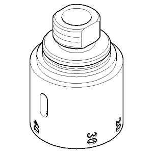 Dornbracht Griff Thermostat M24x1 chrom 091733002-00 091733002 D 47 x 50 mm Chrom