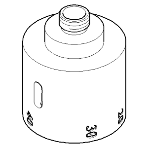 Dornbracht Griff Thermostat M14x1 chrom 091733003-00 091733003 D 47 x 59 mm Chrom