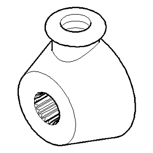 Dornbracht Mitnehm.umst.wfb-1/236-3 091820011-09 45 x 35 x 25_messing