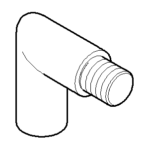 Dornbracht Halter. f. Hebel, 90G Bogen 091820018-06 platin matt