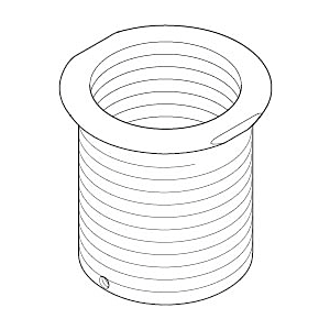 Dornbracht thread sleeve extension 25mm 09184007290 raw