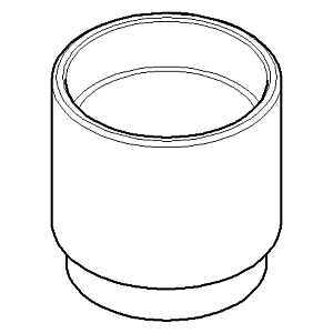 Dornbracht Verlängerung sleeve 091840127-00 chrome