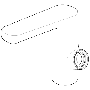 Dornbracht Körper EHM ohne Abl. 091990002-10 weiß matt