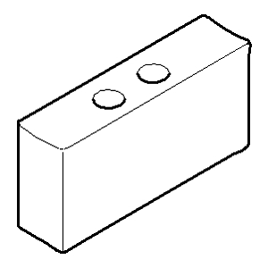 Dornbracht Griffelement für Therm. 092033006-10 weiß matt