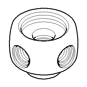 Dornbracht Griffelement Mittelteil 092036002-06 platin matt