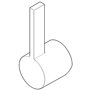 poignée Dornbracht 092067004-06 092067004 45 x 46 x 116 mm platine mat