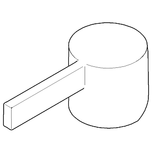 Dornbracht Hebel 52 mm x- Stream - c 092067005-00 160x90x90_chrom