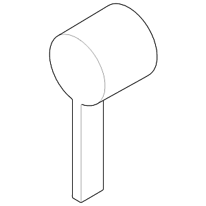 Dornbracht handle 092067007-08 092067007 50 x 125 x 46 mm platinum