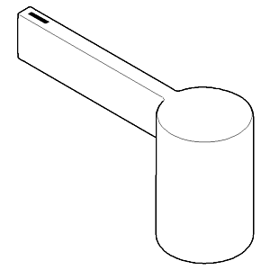 manche Dornbracht D32 mm chaud 092067011-06 platine mat