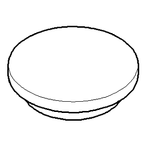 Dornbracht Griff-Deckel 2-Wegeumst.W 092071003-00 45 x 45 x 10_chrom