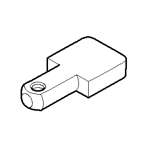 Dornbracht pull knob - 092071030-00 60x40x20_chrom