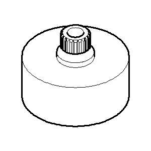Dornbracht Gr. Élément Tara+Carré chromé 092089061-00 19,5 mm chromé