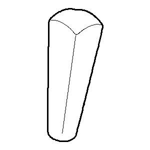 Dornbracht tirette à bouton Square chromé 092091031-00 092091031 D 11,5 x 36 mm chromé