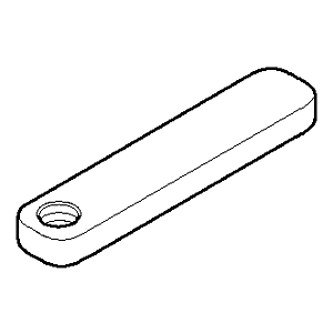 Dornbracht pull knob 092096007-33 092096007 9.5 x 47.5 x 5 mm matt black