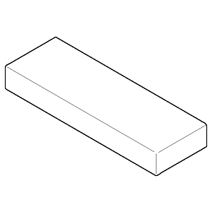 Dornbracht Griff für Drückergarnitur 092097057-33 092097057 90 x 30 x 12 mm schwarz matt