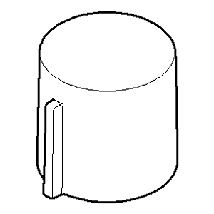 Dornbracht handle - 092098001-00 50x30x30_chrom
