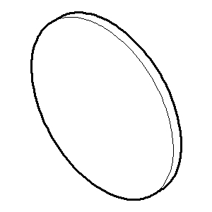 Dornbracht top cap, GO. Professional - 092102105-06 55x50x20_platinum matt