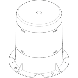 Dornbracht Up kappe bodenanbindung 09210211690 roh