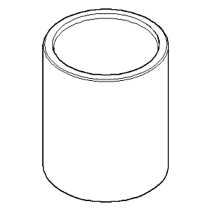 Dornbracht hood UTB M24 x 2000 - platinum 092102140-08 platinum