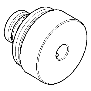 Dornbracht pour paroi de bain 09211003520-00 09211003520 D.37 x 34,5 mm chromé