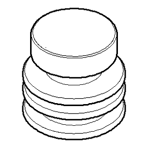 Dornbracht Druckknopf 092133045-06 platin matt