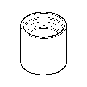 Dornbracht aerator sleeve, 092301028-08 aerator, platinum