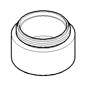 Dornbracht aerator housing 092301062-00 chrome