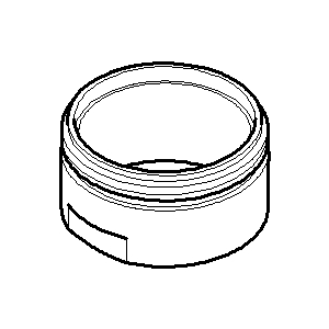 Dornbracht aerator housing 092301118-06 matt platinum