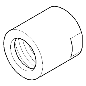 Dornbracht connection nut chrome 092310048-00 33 x 34 mm chrome