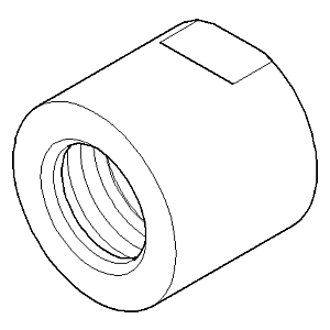 Dornbracht écrou de raccordement WFB-EHM - 092310064-00 chromé