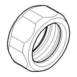 Dornbracht nut G3/4 chrome 092330010-00 SPARE PARTS 092330010 3/4&quot; Chrome