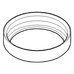 Dornbracht Ueberw-Mu. G1 1/4 GV - chr 092330021-00 43x43x10_chrom