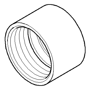 Dornbracht nut for side shower - 092330026-00 chrome