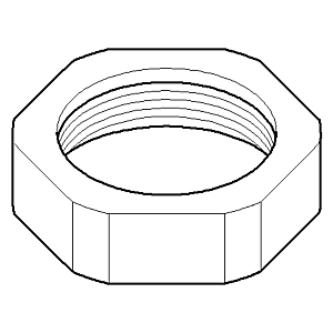 Dornbracht nut M45x1.5 nickel-plated 092330040-07 092330040 M45 x 1.5 raw nickel-plated