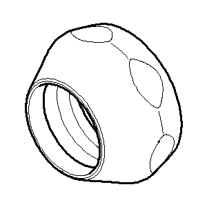 Dornbracht PIPE MU.G 3/4 CENTRAL PIECE 092331003-00 chrome