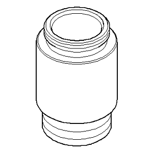 Dornbracht mamelon 092403121-99 092403121 D.24.7 x 34.5mm platine foncé