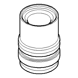 Dornbracht mamelon changement bas 092403129-00 chromé