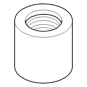 Dornbracht adapter rain shower chrome 092403136-00 092403136 D 33 x 32 mm Chrome