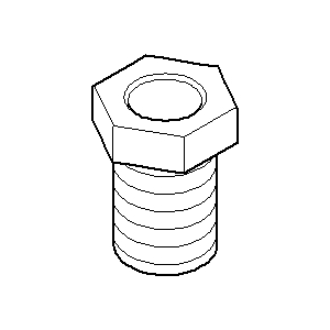 Dornbracht screw nip. expiration elktr 092403202-07 raw nickel-plated