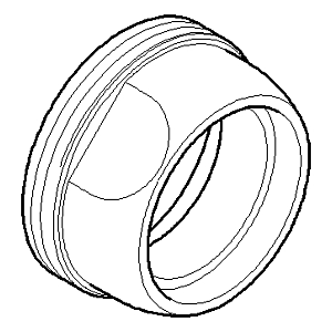 Dornbracht Kartuschenverschraubung M 092404107-06 70 x 60 x 25_platin matt