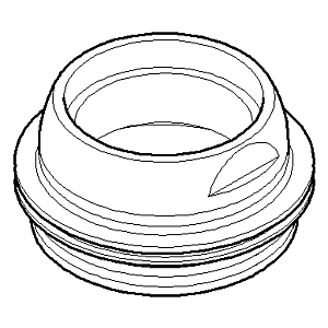 Dornbracht nut M40 x 2000 with collar EHM 092404142-00 50 x 50 x 20_chrom