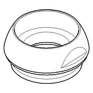 Dornbracht nut M40 x 2000 - 092404147-00 chrome